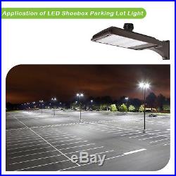 185W LED Shoebox Commerical Pole Light Dimmable Parking Lot Light 22200lm 5000K