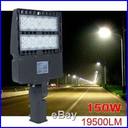 19500LM Outdoor LED Street Light 150W Commercial IP65 Dusk to Dawn Shoebox Lamp