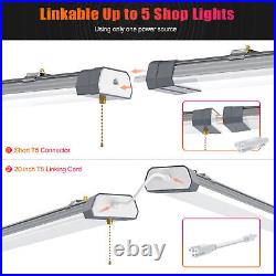 1.2M 100W LED Shop Light 13000LM 4FT Linkable Utility Garages Office Light 2Pack