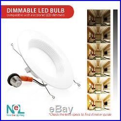 1-72 X 5/6 inch 15W Recessed DownLight Baffle LED Dimmable Retrofit Can Light