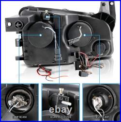 2006-2010 Dodge Charger Dual Xtreme LED Halo Rings Projector Black Replacement
