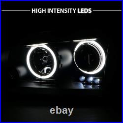 2006-2010 Dodge Charger Dual Xtreme LED Halo Rings Projector Black Replacement