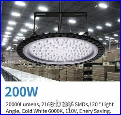 200W 10pcs/Pack UFO LED High Bay Light 6000-6500K Warehouse LED Lights Lighting