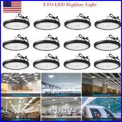 200W 12Pack UFO LED High Bay Light with Hook & Cable for Gym Factory Barn Garage 200W 12Pack UFO LED High Bay Light with Hook & Cable for Gym Factory Barn Garage