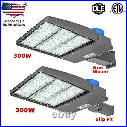 200W 300W LED Parking Lot Light With Photocell Shoe-box Fixture ETL approved