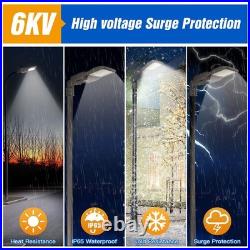 200W 480V Shoebox Pole Lamp Super Bright Commerical Large Area Slip Fitter Light