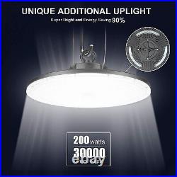 200W Commercial LED Warehouse UFO High Bay Light Dimmable Industrial Lightings