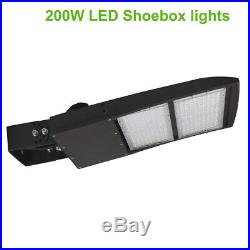 200W LED Area Light, Replace 600W-700W MH Shoebox Parking Lot Light 26000LM