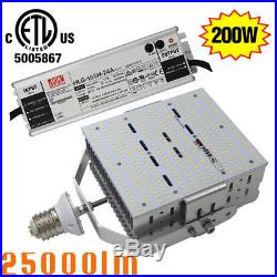 200W LED Area Light Shoebox Retrofit 1000Watt MH Flood Pole Light 5700K E39 DLC