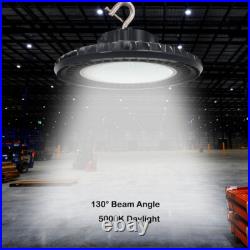 200W LED Dimmable UFO High Bay Light, LED Workshop High Bay 600W HPS/HID Equiv