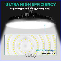 6-Pack 200W LED UFO High Bay Light – 24000lm, 6000K Cool White For Warehouse