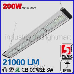 200W LED Linear Shop Light Fixture Utility Ceiling Warehouse Commercial DLC