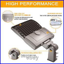 200W LED Parking Lot Light 28000LM Commercial Outdoor Shoebox Street Pole Light