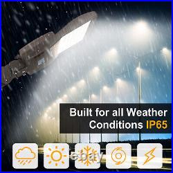 200W LED Parking Lot Light 28000LM Commercial Outdoor Shoebox Street Pole Light
