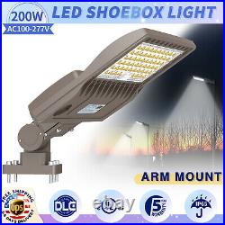 200W LED Parking Lot Light 28000LM LED Shoebox Light Commercial Street Lightings