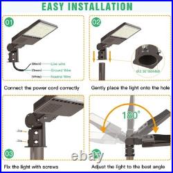 200W LED Parking Lot Light, 30000Lm Commercial Street Light Outdoor Dusk to Dawn