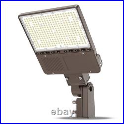 200W LED Parking Lot Light 44800 Lumen, Shoebox Area Flood Light with Slip Fitter