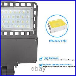 200W LED Parking Lot Light Commercial Outdoor Shoebox Street Area Lamp 140LM/W