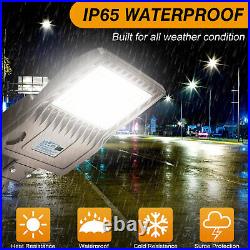 200W LED Parking Lot Light Commercial Outdoor Shoebox Street Lighting Fixture US