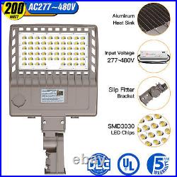 200W LED Parking Lot Light Commercial Street Road Garden Lighting AC480V 347V