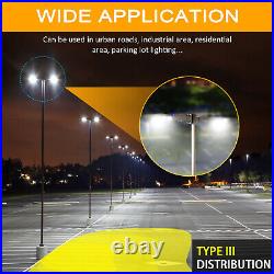 200W LED Parking Lot Light Dusk To Dawn Commercial Shoebox Street Area Light DLC