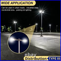 200W LED Parking Lot Light Dusk To Dawn Commercial Shoebox Street Pole Lighting