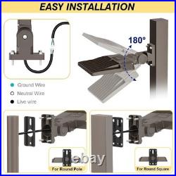 200W LED Parking Lot Light Outdoor Street IP65 Dusk To Dawn Pole or Wall Mounted
