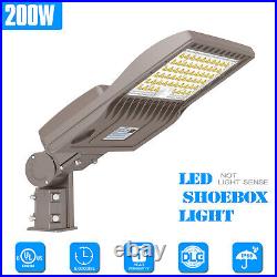 200W LED Parking Lot Light Outdoor Street Shoebox Pole Lighting Fixture 28,000LM