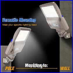 200W LED Parking Lot Light with Dusk to Dawn Photocell Commercial Street Area