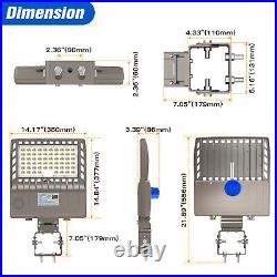 200W LED Parking Lot Light with Dusk to Dawn Photocell Commercial Street Area