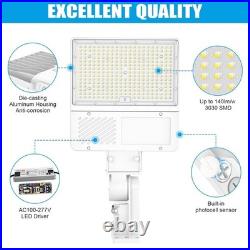 200W LED Parking Lot Pole Light Commercial Shoebox Fixture Dusk To Dawn -28000LM
