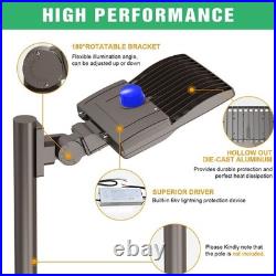 200W LED Parking Lot Pole Light Dusk to Dawn Commercial Street Security Lighting