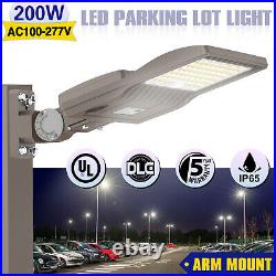 200W LED Parking Lot Pole Lightings Area Shoebox Light 400W HID Equivalent IP65