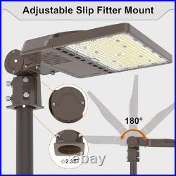 200W LED Parking Lot Shoebox Light 30000LM Slip Fitter Mount Outdoor Street Lamp