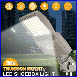 200W LED Shoebox Area Light 28,000 Lumens Commercial led Parking Lot Lighting