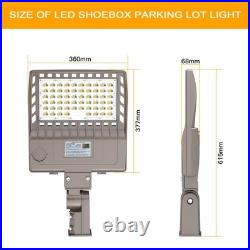 200W LED Shoebox Area Light Commercial Parking Lot Street Lighting 5000K Outdoor