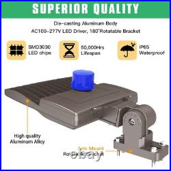 200W LED Shoebox Area Light Dusk To Dawn Outdoor Commercial Parking Lot Lights