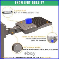 200W LED Shoebox Area Light Dusk To Dawn Outdoor Commercial Parking Lot Lights