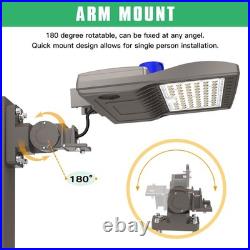 200W LED Shoebox Area Light Dusk To Dawn Outdoor Commercial Parking Lot Lights