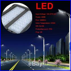 200W LED Shoebox Fixture Parking Lot Light Outdoor Street Area Road Lamp MX