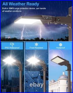 200W LED Shoebox Light Dusk To Dawn Commercial Outdoor Street Parking Lot Light