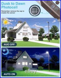 200W LED Shoebox Light Dusk To Dawn Commercial Outdoor Street Parking Lot Light