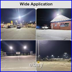 200W LED Shoebox Light Dusk To Dawn Commercial Parking Lot Street Area Lighting