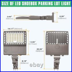 200W LED Shoebox Parking Lot Light Commercial Street Area Lightingwith Arm mount