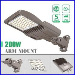 200W LED Shoebox Parking Lot Light Commercial Street Area Lightingwith Arm mount