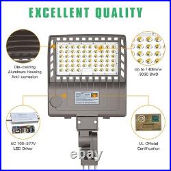 200W LED Shoebox Parking Lot Light Commercial Street Area Lightingwith Arm mount