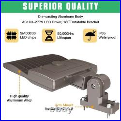 200W LED Shoebox Parking Lot Light Commercial Street Area Lightingwith Arm mount