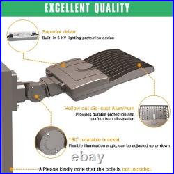 200W LED Shoebox Parking Lot Light Commercial Street Area Lightingwith Arm mount