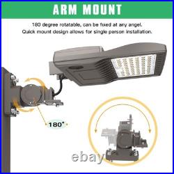 200W LED Shoebox Parking Lot Light Commercial Street Area Lightingwith Arm mount