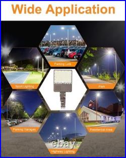 200W LED Shoebox Parking Lot Light Dusk To Dawn Commercial Outdoor Street Lights